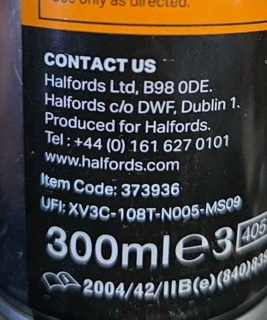 Halfords Fiat White 249 Pack of 2