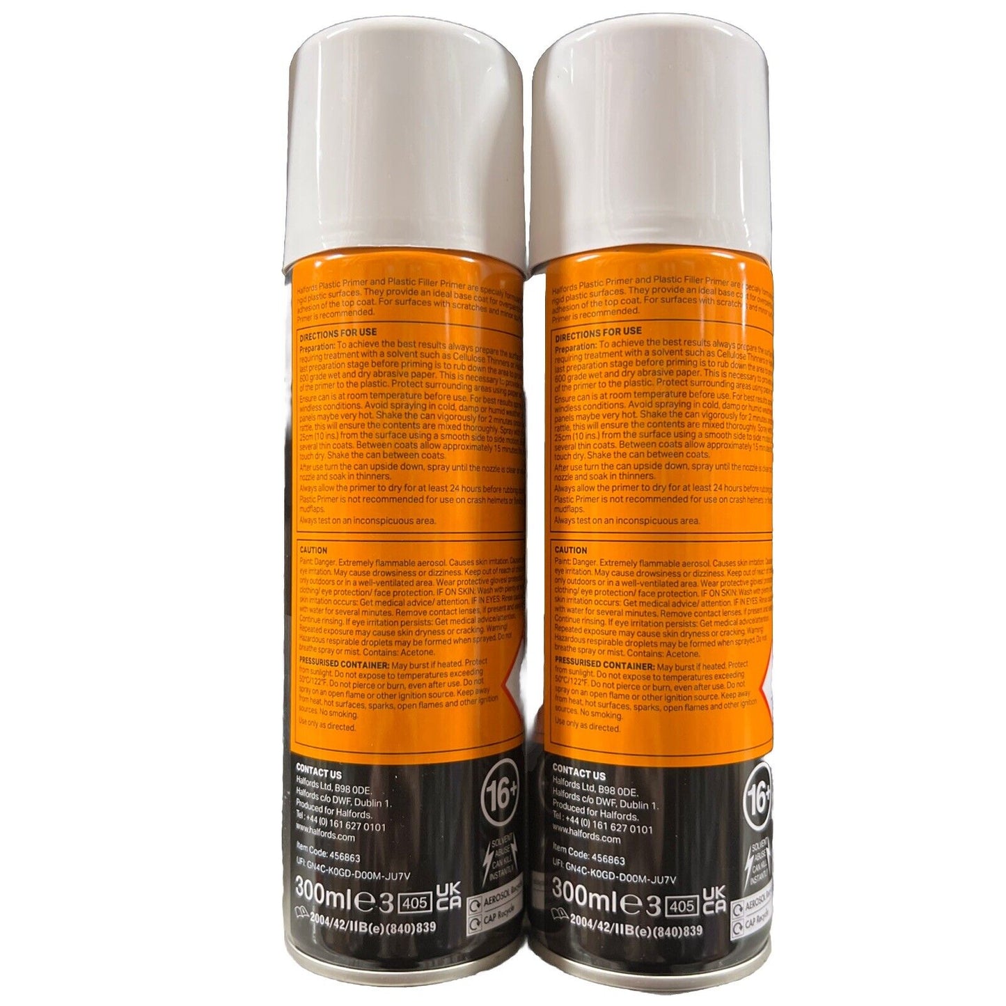 Halfords Plastic Primer white Pack of 2