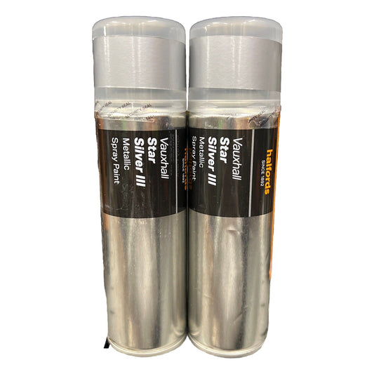 Halfords Vauxhall Star Silver III Metalic Pack of 2