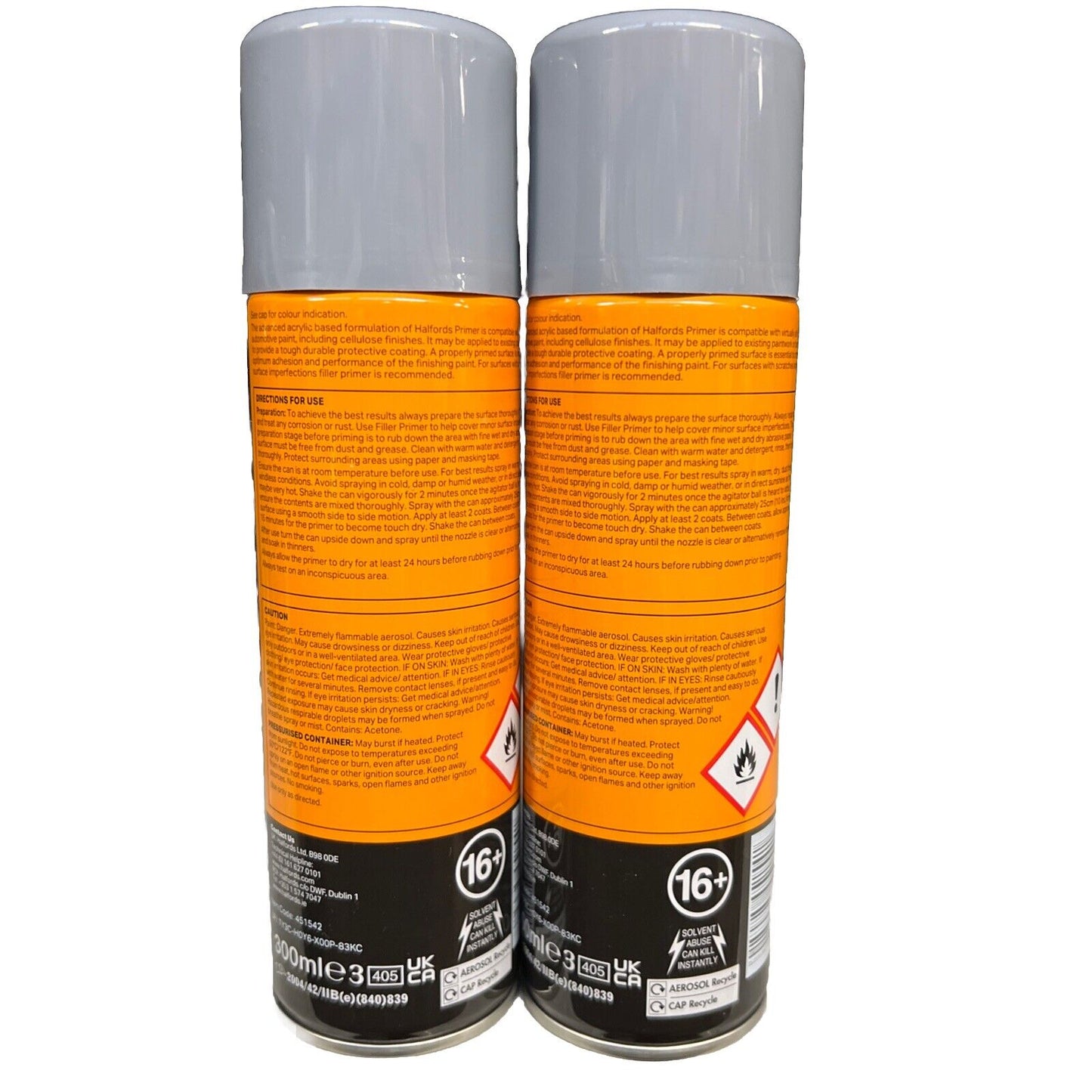 Halfords Plastic Primer Grey Pack of 2
