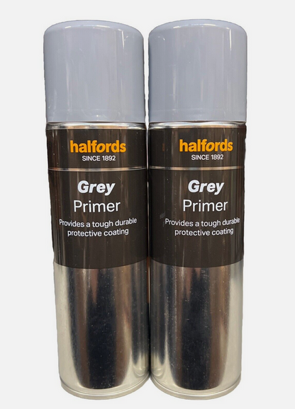 Halfords Plastic Primer GREY 300ml pack of 2