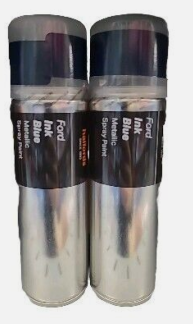 Halfords Ink Blue metalic Ford 300ml 300152 Car Spraypaint Pack of 2