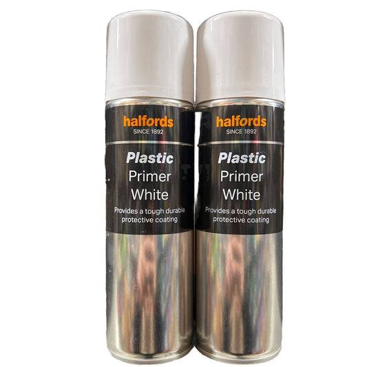 Halfords Plastic Primer white Pack of 2